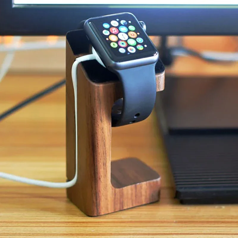 Apple Smartwatch Accessories - Drewniana podstawka pod ładowarkę do zegarka