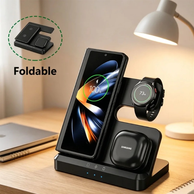 Smartwatch Ac - Szybka bezprzewodowa ładowarka 3 w 1