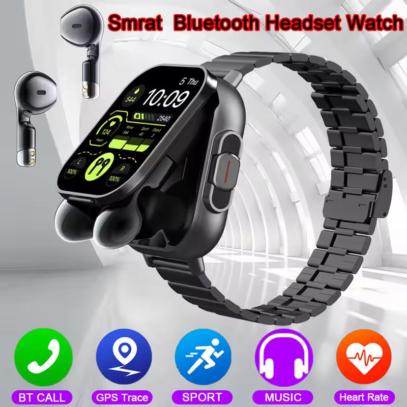 Smartwatch Headset - Smartwatch NFC z zestawem słuchawkowym TWS