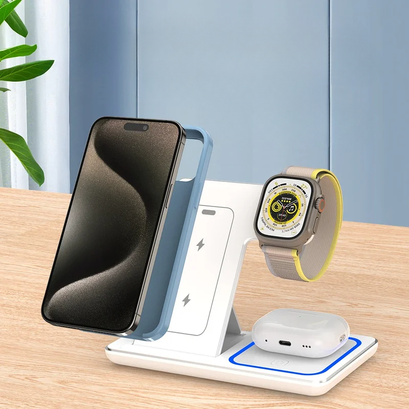 Smartwatch Ac - Stacja ładująca bezprzewodowa 4 w 1,