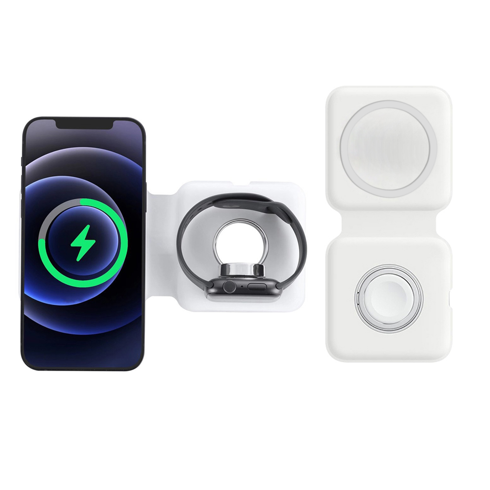 Smartwatch Ac - 2w1 Magsafe Duo magnetyczna bezprzewodowa ładowarka