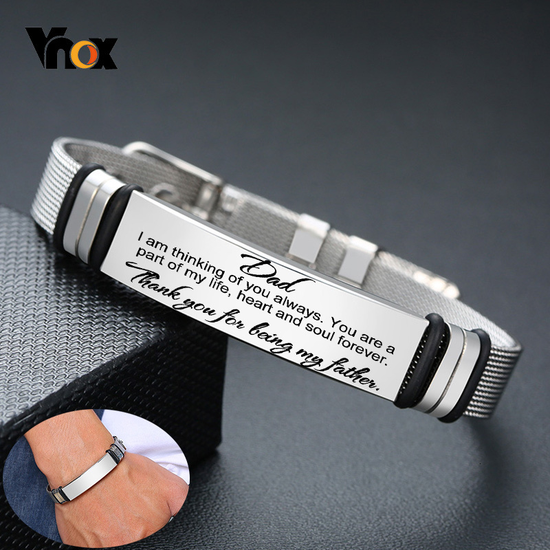 Stainless Mesh Band - Vnox Męskie bransoletki ze stali nierdzewnej
