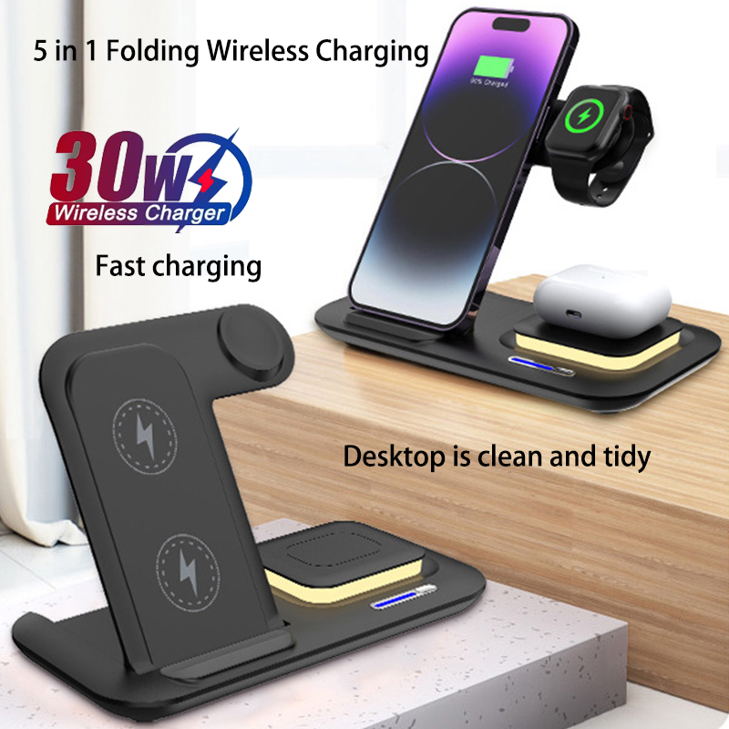 Wireless Charger Watch - Gorąca nowość 2025: Składana bezprzewodowa stacja