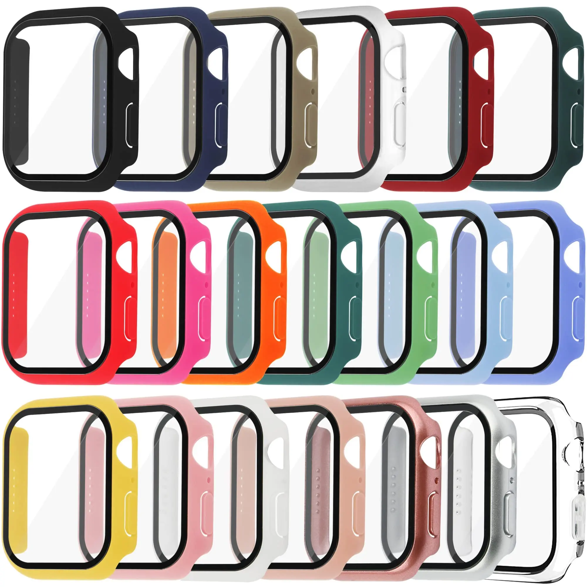 Smartwatch Band Accessories - Szkło hartowane + pokrowiec na Apple