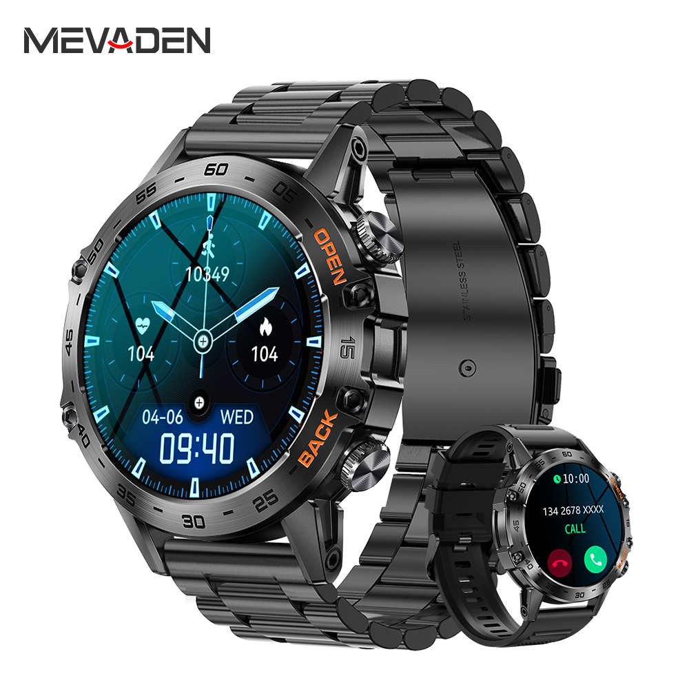 Smartwatch Face - MEVADEN Steel 1.39 cala Męski Luksusowy