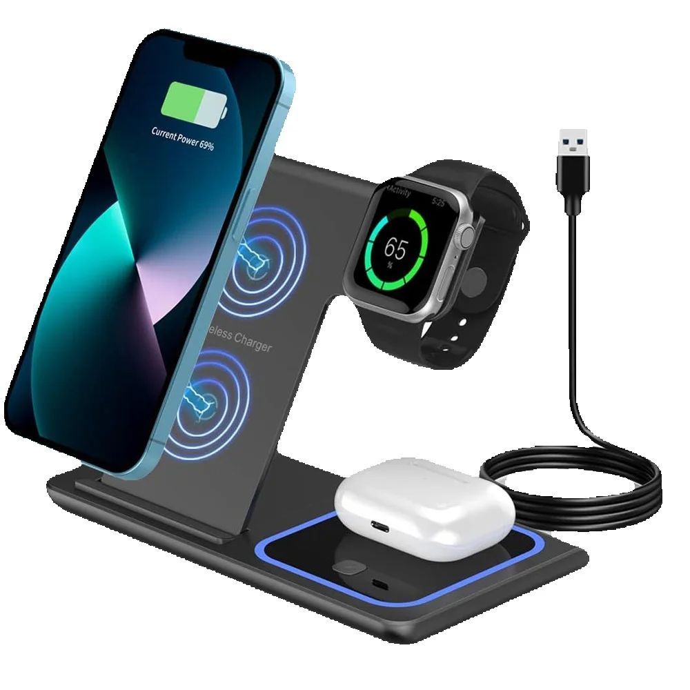 Smartwatch Ac - Szybka bezprzewodowa ładowarka LED 3 w