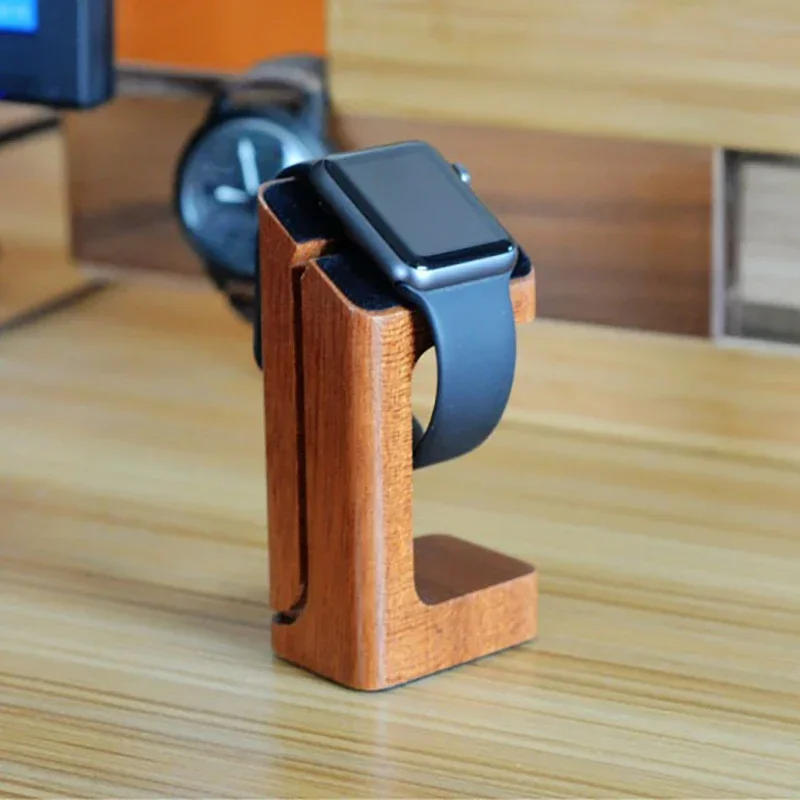 Drewniana podstawka pod ładowa – Apple Smartwatch Accessories recenzja i cena
