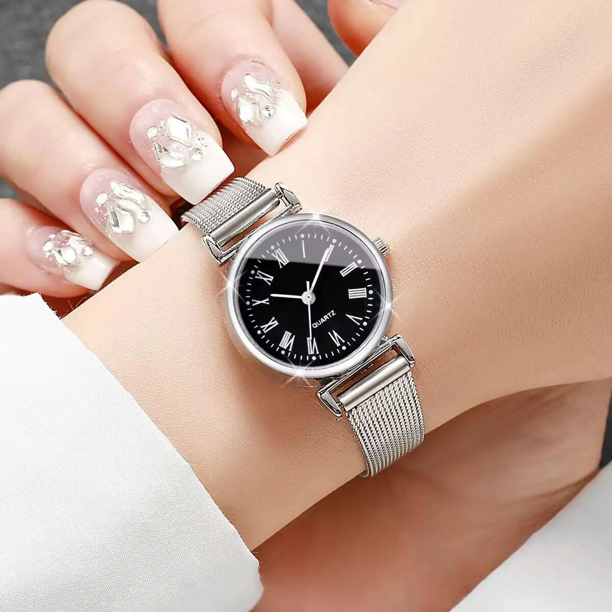 1/2 SZT. Modne Zegarki Damskie – Stainless Mesh Band recenzja i cena