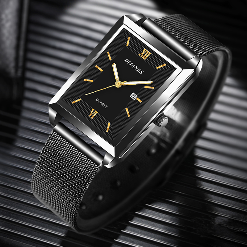 Męski kalendarz data sport i w – Stainless Mesh Band recenzja i cena