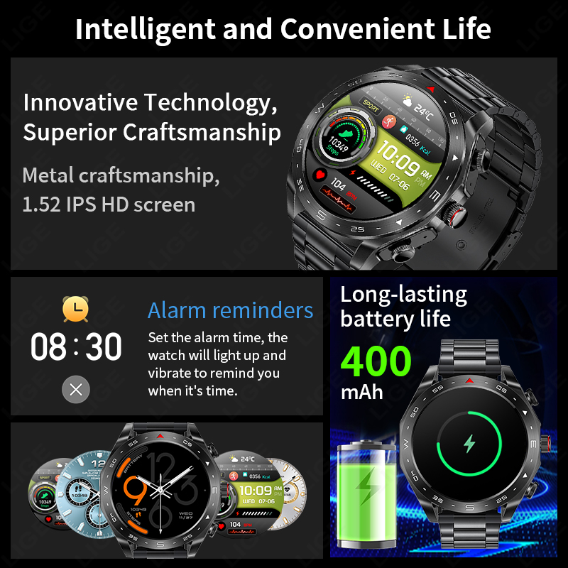 Smartwatch LIGE z słuchawkami  – Smartwatch Headset recenzja i cena