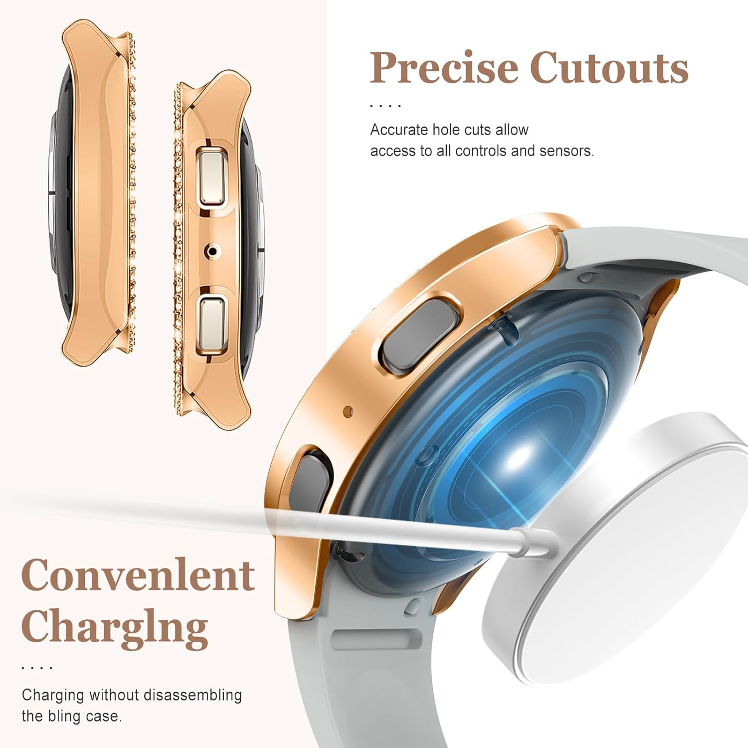 Etui na zegarek Bling do Samsu – Accessories For Galaxy Watch 5 recenzja i cena