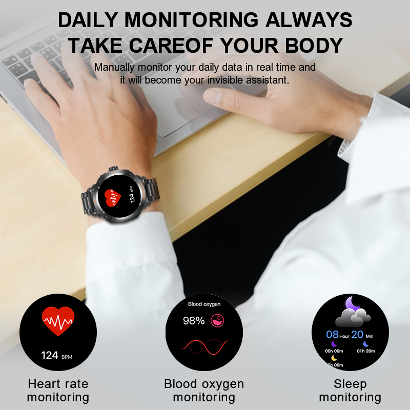 LIGE Męski Smartwatch z Słucha – Smartwatch Headset recenzja i cena