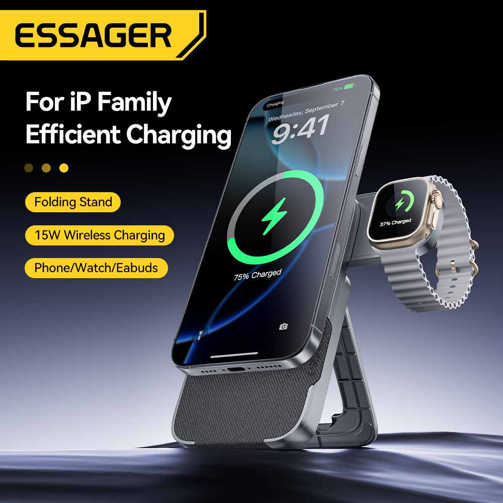 Essager 3-w-1 Przenośna Składa – Smartwatch Ac recenzja i cena