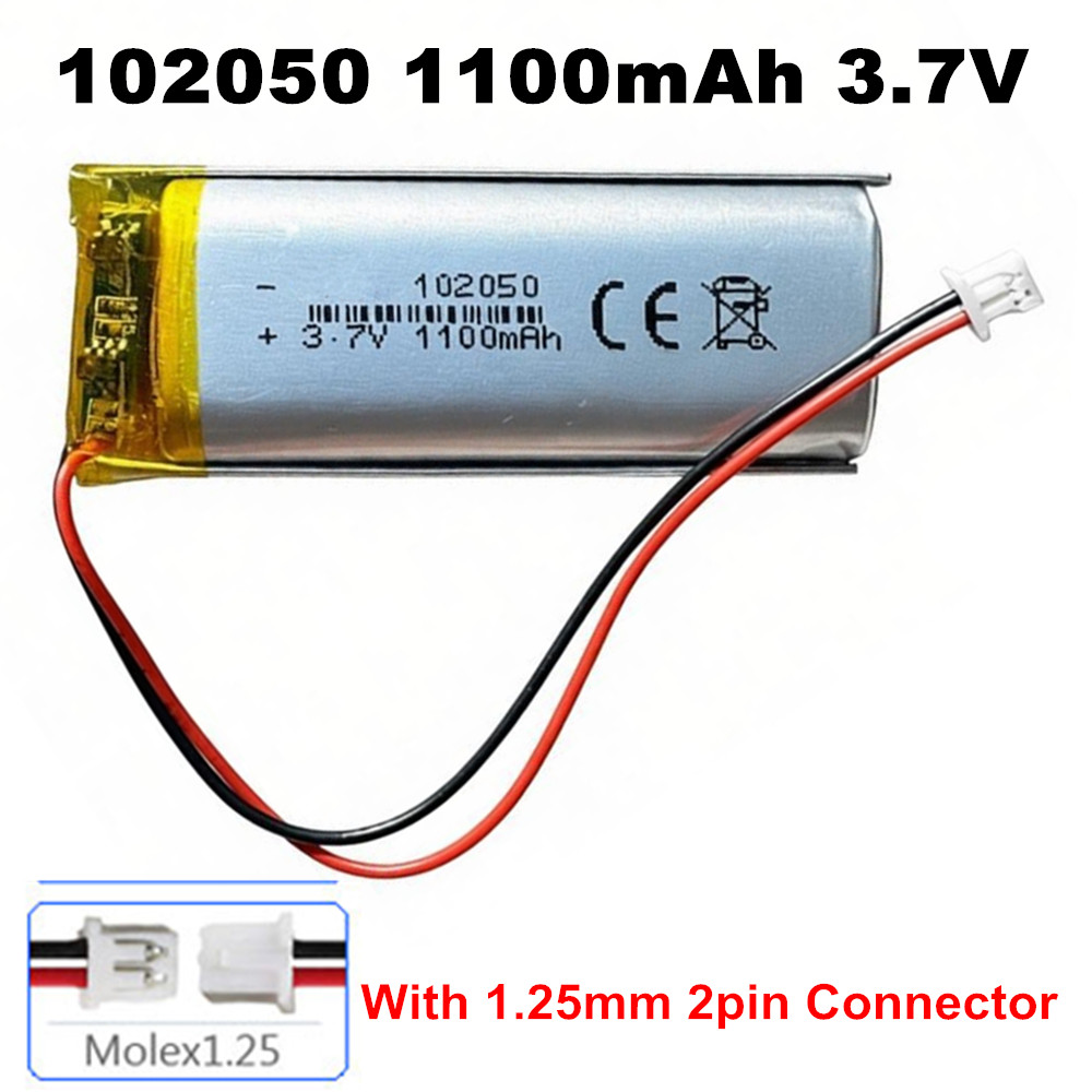 102050 3.7V 1100mAh Z wtyczką  – Smartwatch Headset recenzja i cena
