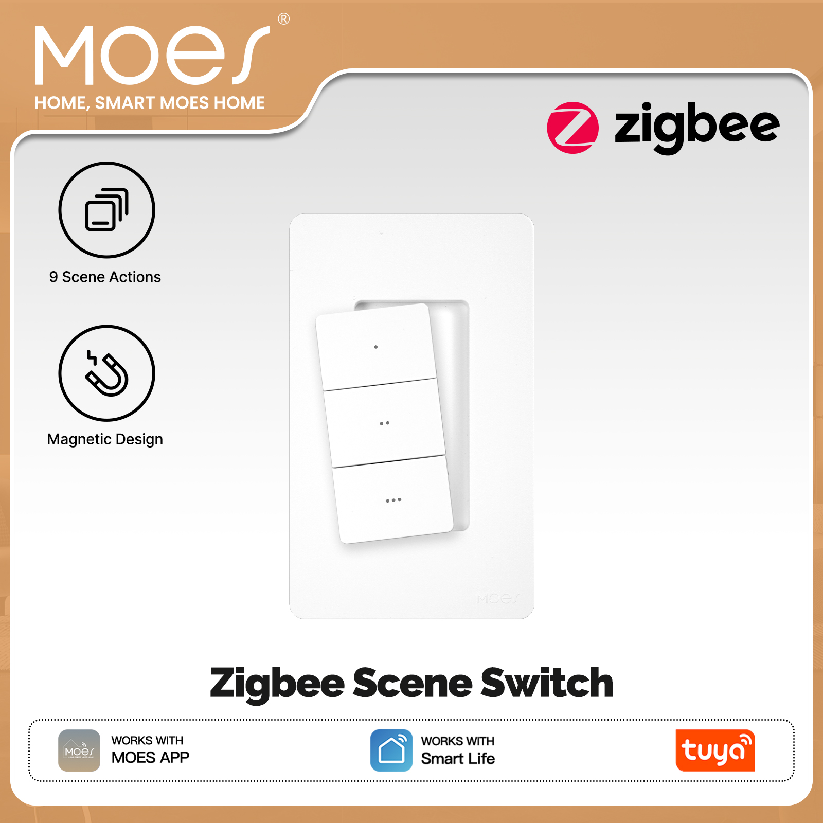 MOES Tuya Zigbee Inteligentny  – Smart Accessories recenzja i cena