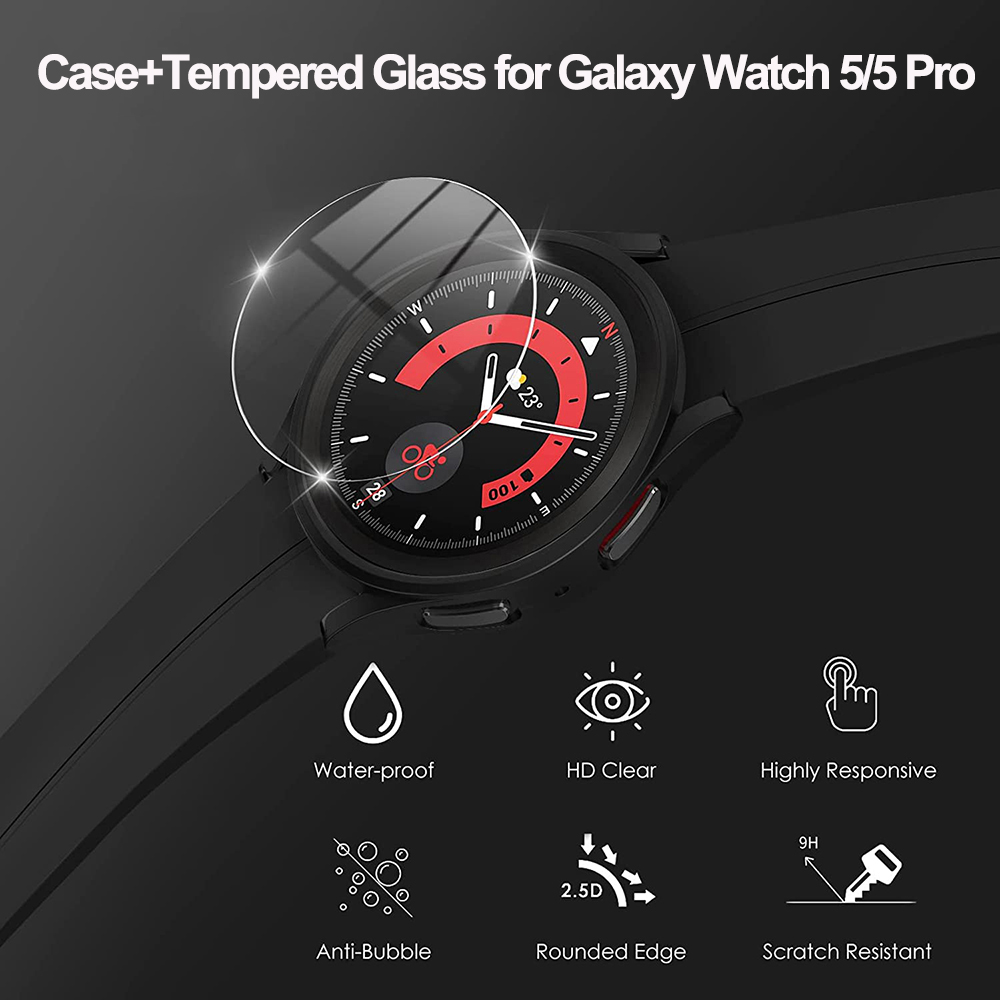 Pokrowiec + szkło hartowane do – Accessories For Galaxy Watch 5 recenzja i cena