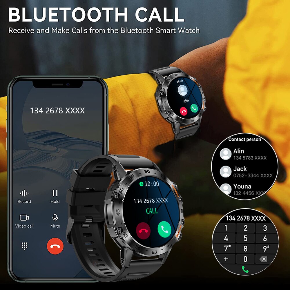 MEVADEN Steel 1.39 cala Męski  – Smartwatch Face recenzja i cena