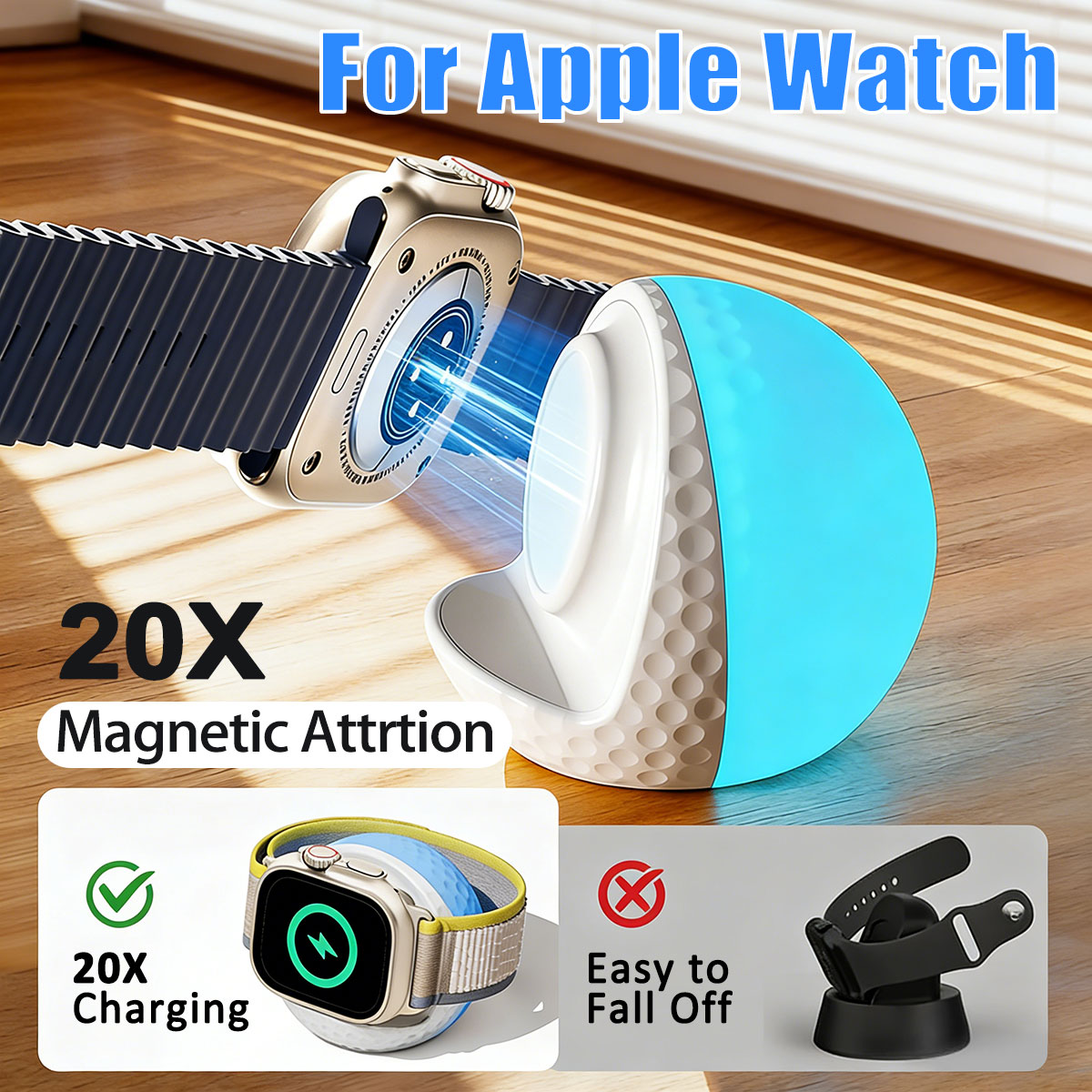 Przenośna ładowarka bezprzewod – Wireless Charger Watch recenzja i cena