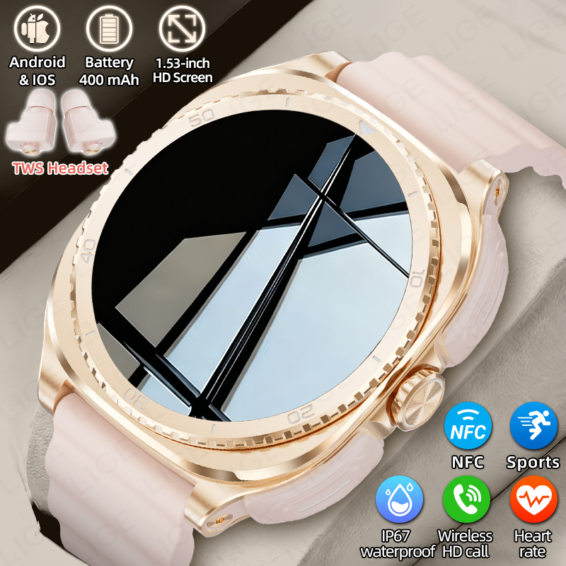 LIGE 2 w 1 Słuchawki TWS Smart – Smartwatch Headset recenzja i cena