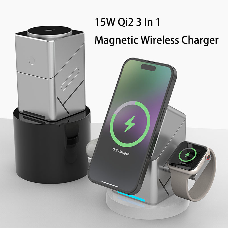15W Dotykowa, obrotowa, magnet – Wireless Charger Watch recenzja i cena