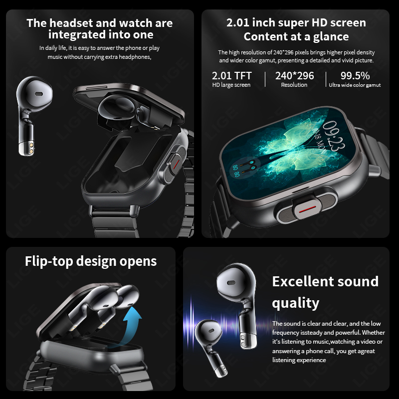 Smartwatch NFC z funkcją słuch – Smartwatch Headset recenzja i cena
