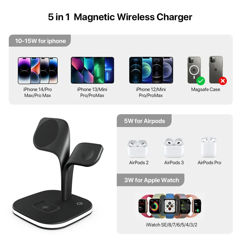 Magnetyczna bezprzewodowa łado – Wireless Charger Watch recenzja i cena