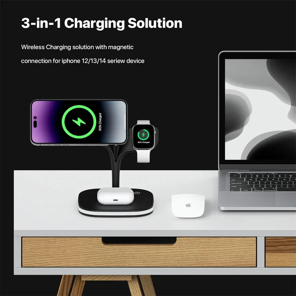 Magnetyczna bezprzewodowa łado – Wireless Charger Watch recenzja i cena