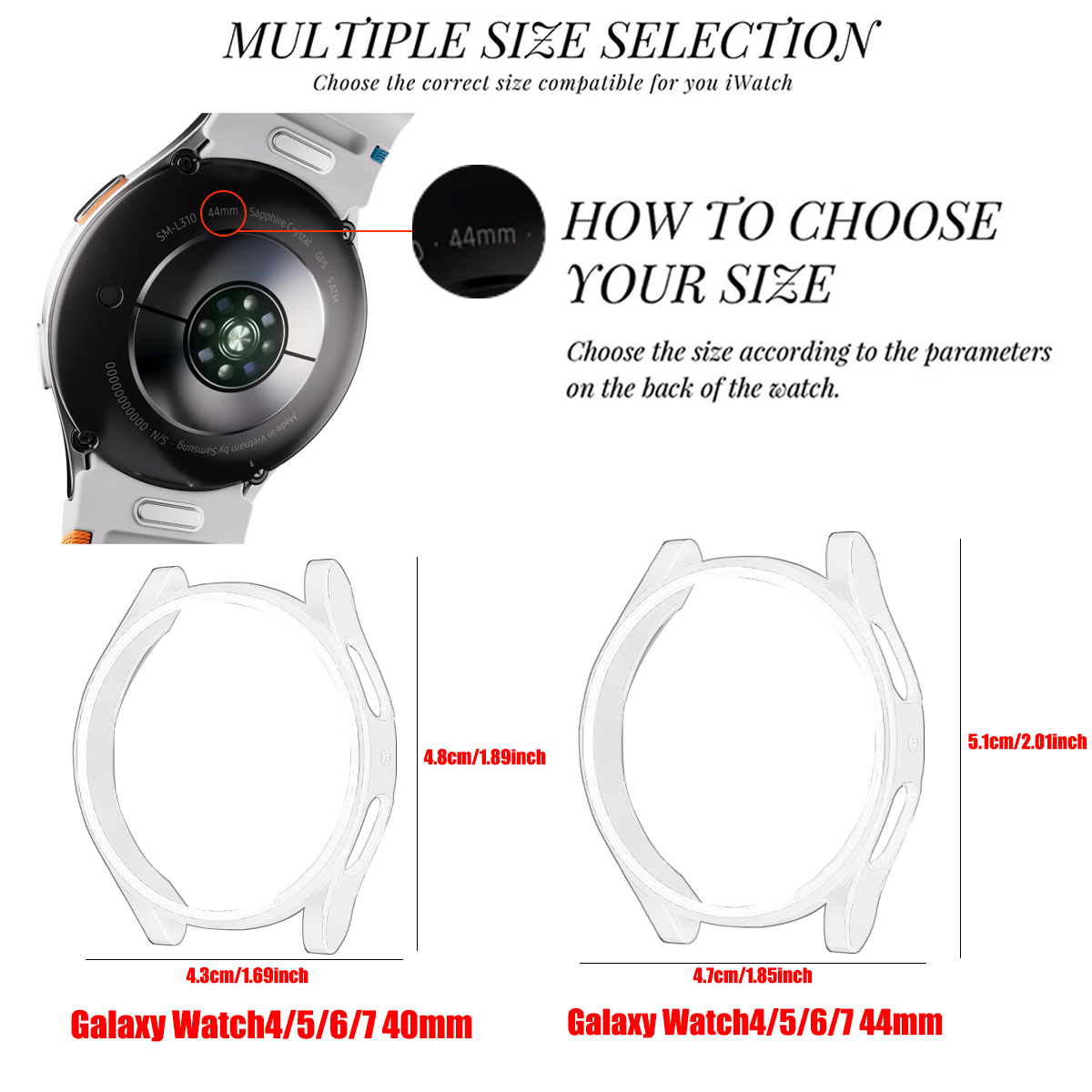 Pokrowiec ochronny do Samsung  – Accessories For Galaxy Watch 5 recenzja i cena