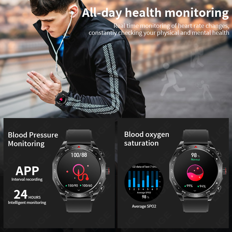 LIGE z słuchawkami Bluetooth z – Smartwatch Headset recenzja i cena